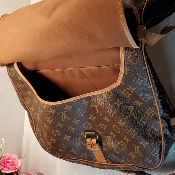 LOUIS VUITTON Malletier Monogram SAUMUR 35 dual messenger bag - Picture 7 of 16
